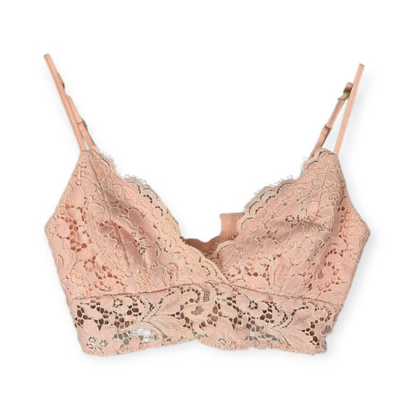 Revolve NBD Peach Lace Bralette Size S - Picture 9 of 9